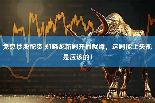 免息炒股配资 郑晓龙新剧开播就爆，这剧能上央视是应该的！